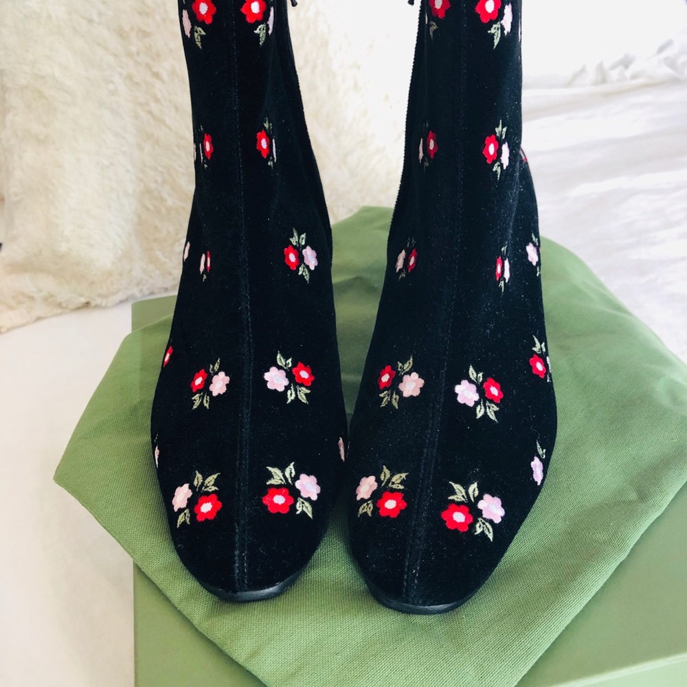 SOLD NWT Alexa Chung Beatnik Embroidered Boot - Picture 5 of 8